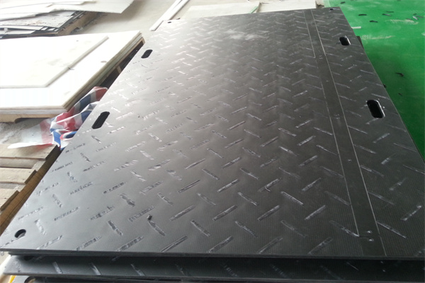 HDPE plastic track mats for excavators